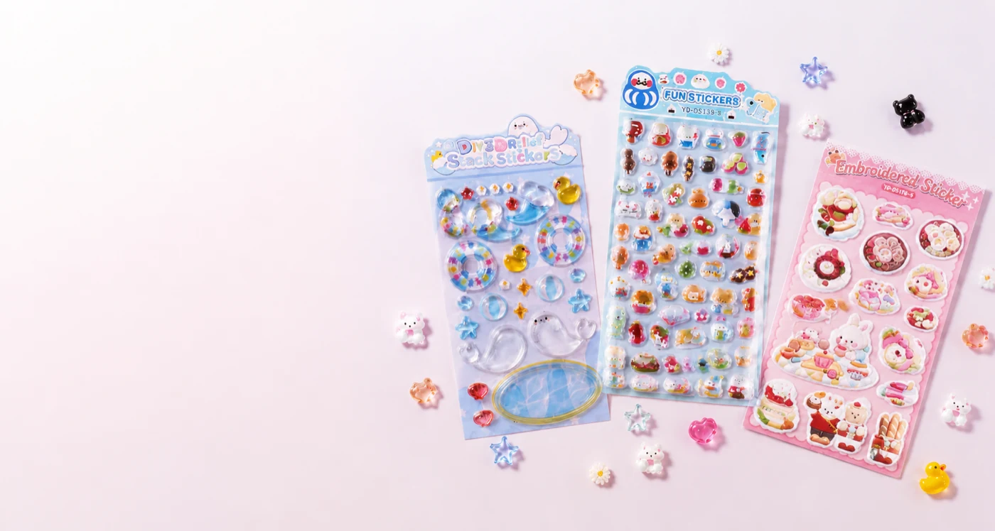A selection of EDA decorative sticker packs
